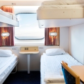 Outside cabin (4 berth) on DFDS Seaways between Oslo and Copenhagen.