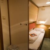 Polar inside cabin (with private bathroom) on MS Nordstjernen.