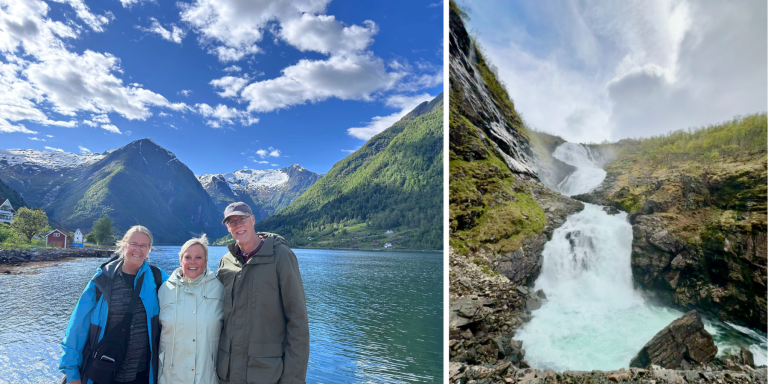 Balestrand and Kjosfossen waterfall