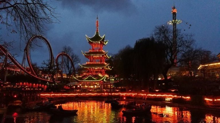 Halloween in Tivoli, Copenhagen.