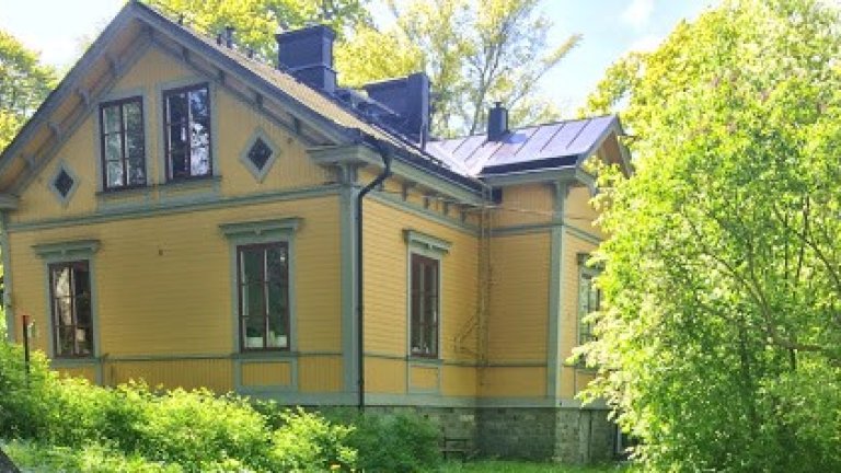 Colourful house on Djurgården